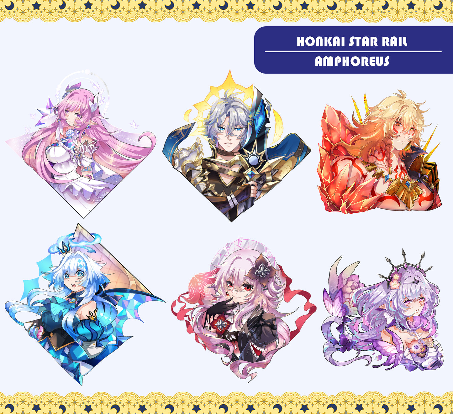 HSR- Amphoreus Keychain set
