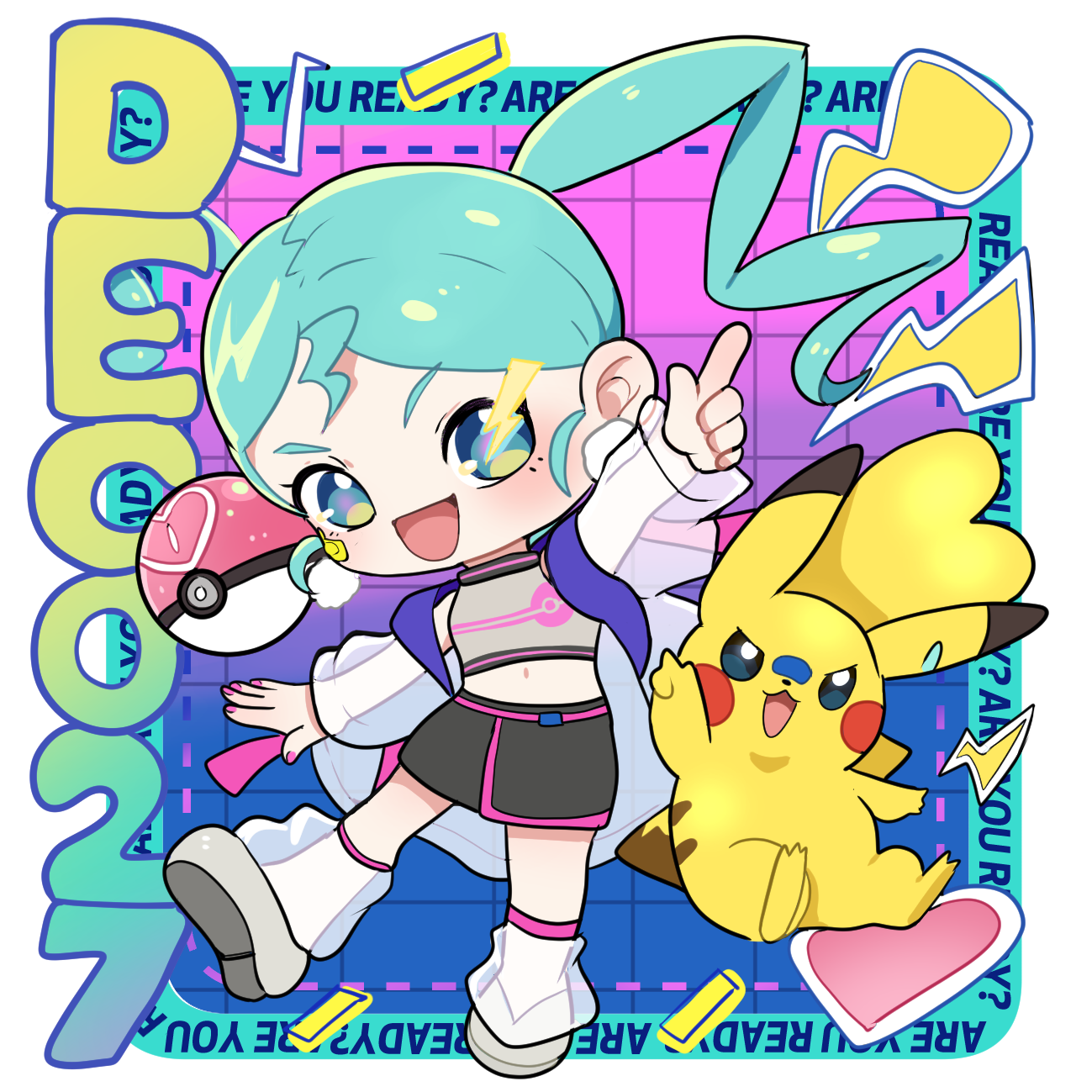 Vocaloid -Pokemon Project Voltage Print