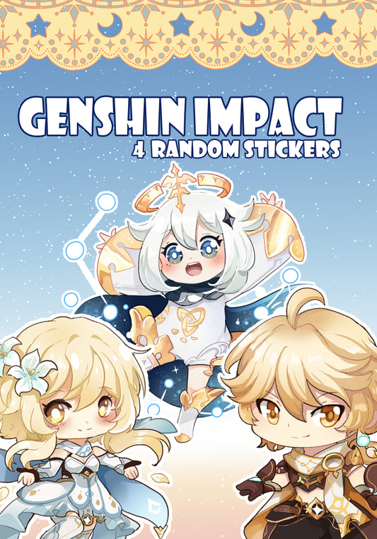 Genshin random stickers