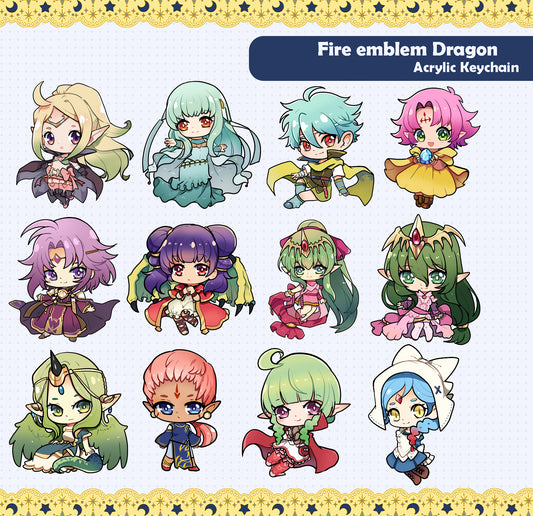 Fire emblem Dragon- Acrylic keychain [Preorder]