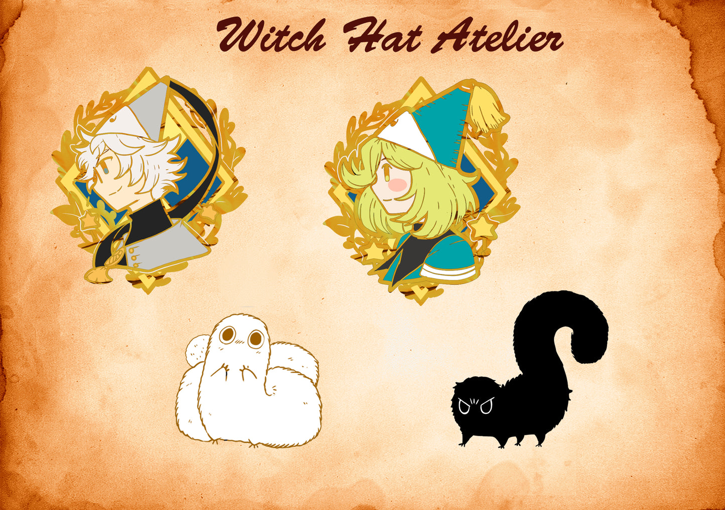 Atelier of the witch hat enamel pin